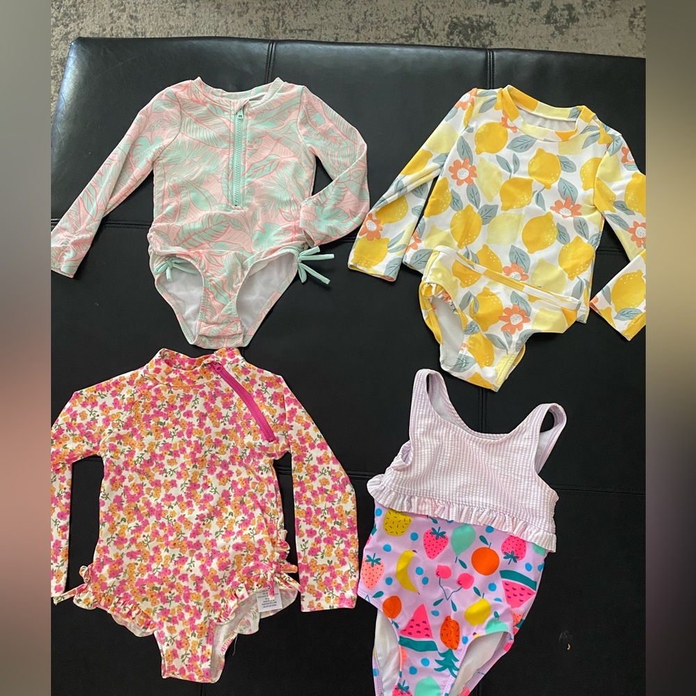 Toddler Girls Bathing Suits - 2T